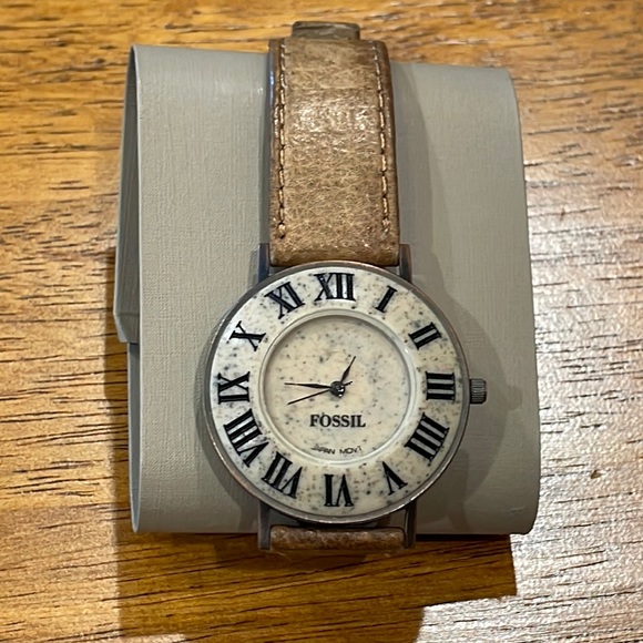 Fossil Other - RARE Vintage Stone Fossil Watch